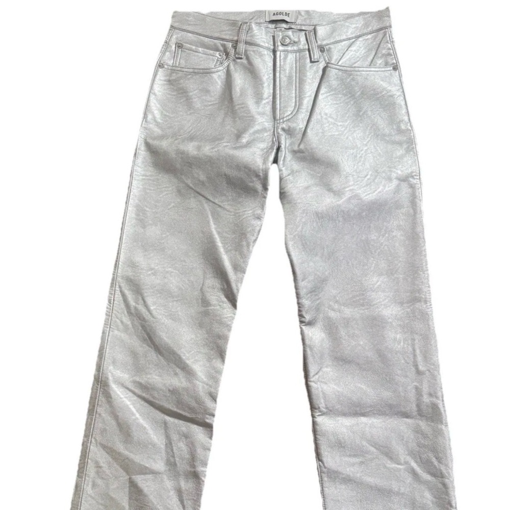 NWT Women’s AGOLDE Low Rise Slim Silver Jeans Size 27